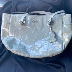 Coach leather handbag purse